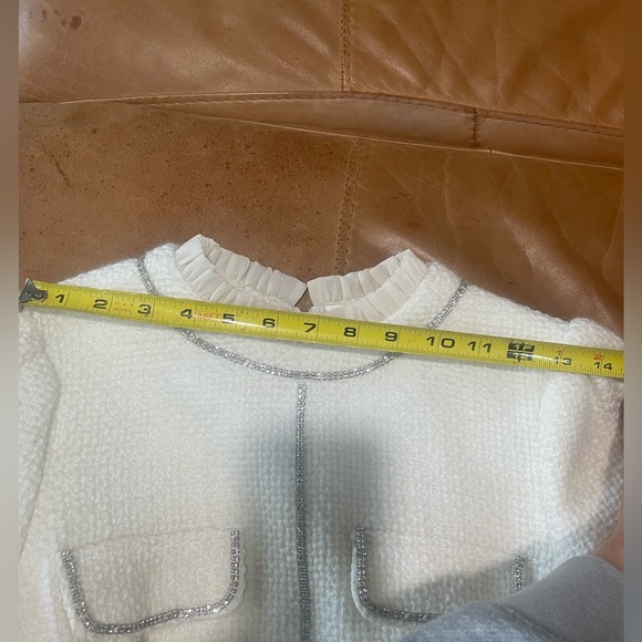 LUXE TWEED Long Sleeve RHINESTONE Dress - Picture 6 of 9